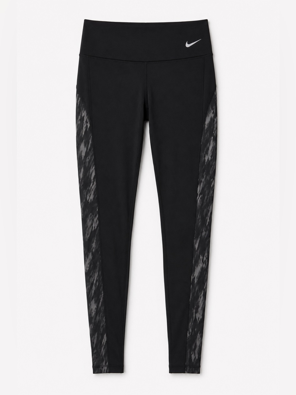 Nike Black Leggings with Mesh Side Panels